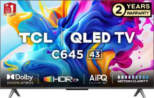 Add to Compare TCL 108 cm (43 inch) QLED Ultra HD (4K) Smart Google TV Operating System: Google TV Ultra HD (4K) 3840 x 2160 Pixels 2 Years Warranty on Product ₹38,990 ₹61,990 37% off Free delivery Bank Offer
