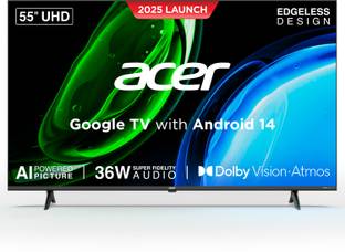 Acer Ultra I Series 138.7 cm (55 inch) Ultra HD (4K) LED Smart Google TV 2025 Edition