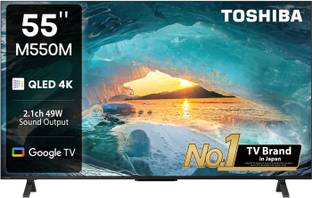 TOSHIBA M550MP 139 cm (55 inch) QLED Ultra HD (4K) Smart Google TV with Full Array Local Dimming, Powe...