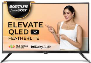 acerpure by Acer Elevate Tv 80 cm (32 inch) QLED HD Ready Smart Google TV with Bezel-Less | Google OS | VRR | ALLM | Dolby ATMOS