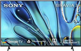 SONY BRAVIA 3 138.8 cm (55 inch) Ultra HD (4K) LED Smart Google TV with Advanced AI Processor X1 HDR, Sony Picture Core, Dolby Vision Atmos