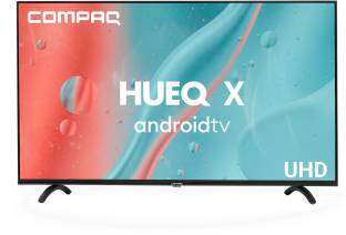 Compaq 140 cm (55 inch) Ultra HD (4K) LED Smart Android TV with 2 GB RAM, Dolby Audio, Bezel-less Scre...