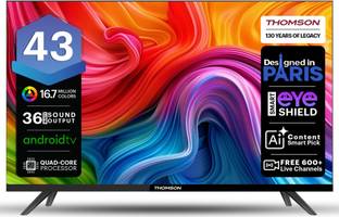 Thomson 9A Series 108 cm (43 inch) Full HD LED Smart Android TV with 2 Speakers 36 Watts Sound Output ...
