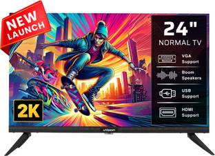 Uniboom ULTIMA 60 cm (24 inch) HD Ready LED TV 2025 Edition with 30W Sounbar Edition - Aura Vision+ Di...