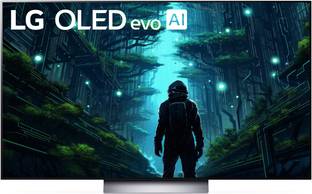 LG OLED C3 139 cm (55 inch) OLED Ultra HD (4K) Smart WebOS TV with Alpha9 AI Processor 4K Gen6, AI Pic...