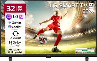 LG AI LB65 80 cm (32 inch) Full HD LED Smart WebOS TV 2026 Edition with Dolby Atmos, AI Magic Motion R...
