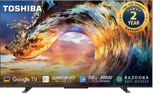 Add to Compare TOSHIBA M550LP Series 164 cm (65 inch) QLED Ultra HD (4K) Smart Google TV With Bass Woofer and REGZA E... 4.31,387 Ratings & 243 Reviews Operating System: Google TV Ultra HD (4K) 3840 x 2160 Pixels 2 Years Warranty on Product and Panel ₹69,999 ₹1,14,990 39% off Free delivery Upto ₹1,400 Off on Exchange No Cost EMI from ₹11,667/month