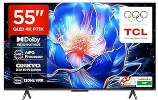 TCL 139 cm (55 inch) QLED Ultra HD (4K) Smart Google TV 2025 Edition with Dolby Vision- Atmos 35W | ON...