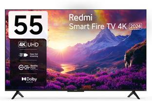 REDMI MI 138 cm (55 inch) Ultra HD (4K) LED Smart Fire TV with 12000+ Apps| Alexa Voice Control| AirPlay 2| HDR 10 with HLG| Vivid Picture Engine| 30W with Dolby Audio| DTS: HD| DTS Virtual: X