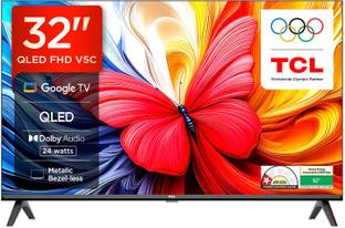 TCL S4K 80 cm (32 inch) QLED Full HD Smart Google TV 2025 Edition with 100% Color Volume Plus | 24W Do...