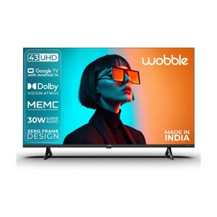 Wobble K Series 108 cm (43 inch) Ultra HD (4K) LED Smart Google TV with MEMC Dolby Vision |30W Dolby A...