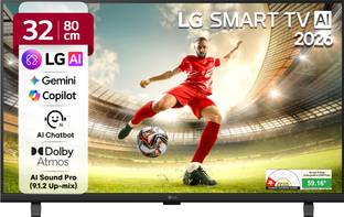 LG AI LB65 80 cm (32 inch) Full HD LED Smart WebOS TV 2026 Edition with Dolby Atmos, AI Magic Motion R...