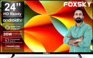 Foxsky 60 cm (24 inch) HD Ready LED Smart Android TV 2025 Edition