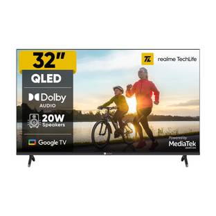 realme TechLife 80 cm (32 inch) QLED HD Ready Smart Google TV