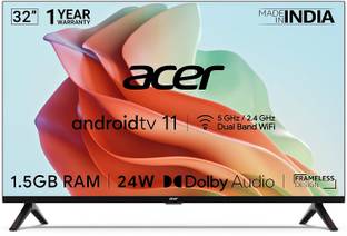 Acer 80 cm (32 inch) HD Ready LED Smart Android TV with 2 WAY WIFI