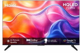 Haier P7 Pro 127 cm (50 inch) QLED Ultra HD (4K) Smart Google TV 2026 Edition with Hands Free Voice Co...