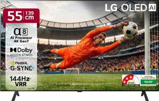 LG AI TV OLED B4 139 cm (55 inch) OLED Ultra HD (4K) Smart WebOS TV with Alpha 8 AI Processor 4K | AI ...