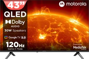 MOTOROLA 108 cm (43 inch) QLED Ultra HD (4K) Smart Google TV