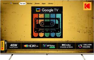 KODAK 164 cm (65 inch) Ultra HD (4K) LED Smart Google TV with Dolby Atmos and Dolby Vision 65CAPRO5099