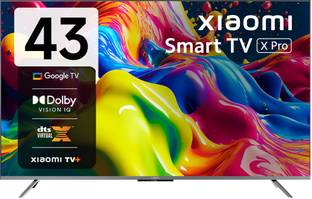XIAOMI by Mi X Pro 108 cm (43 inch) Ultra HD (4K) LED Smart Google TV with Dolby Vision IQ | HDR10+ | ...
