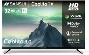 Sansui 32 cm (80 inch) HD Ready LED Smart Coolita TV with Bezel-Less Design, Wide Viewing Angle,Sleep ...