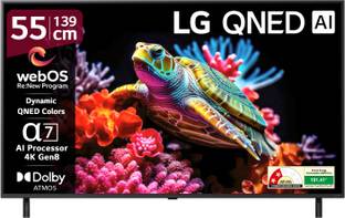 LG AI TV QNED 8AA 139 cm (55 inch) Ultra HD (4K) QNED Smart WebOS TV 2025 Edition with Alpha7 AI Processor 4K Gen8 | Dynamic QNED Color | AI Brightness Control | 4K Expression Enhancer | NEW AI Magic Remote | AI Search with MS Copilot | AI Sound Pro (9.1.2 ch) | Dolby Atmos | Chromecast Built-in