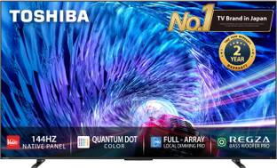 TOSHIBA Z670MP 215 cm (85 inch) QLED Ultra HD (4K) Smart VIDAA TV with 256 Zones Full Array Local Dimm...
