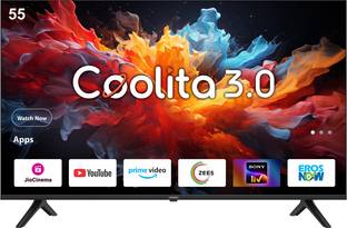 Coocaa 138 cm (55 inch) Ultra HD (4K) LED Smart Coolita TV with Dolby Audio and Eye Care Technology (55S3U Plus)