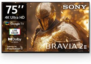 SONY BRAVIA 2 II 189.3 cm (75 inch) Ultra HD (4K) LED Smart Google TV 2025 Edition