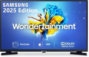Samsung 80 cm (32 inch) HD Ready LED Smart Android TV 2025 Edition with 2025 LED Panel | Mega Contrast...