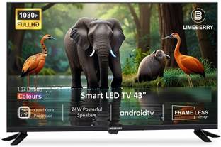 LIMEBERRY Premium 109 cm (43 inch) HD Ready LED Smart Android TV with Chromecast, Frameless Design, Au...