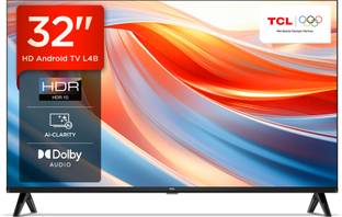 TCL L4B 79.97 cm (32 inch) HD Ready LED Smart Android TV with Metallic Bezel Less and Chromecast built-in