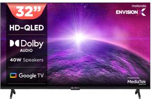 MOTOROLA 80 cm (32 inch) QLED HD Ready Smart Google TV 2025 Edition with Dolby Audio