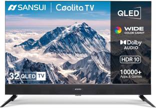 Sansui Sansui 80 cm (32 inch) QLED HD Ready Smart Coolita TV with Built Sound Bar| Dolby Audio | Surro...