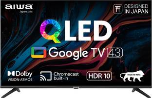 Aiwa 109.22 cm (43 inch) QLED Ultra HD (4K) Smart Google TV with 1N Remot Control| |4N Screw| |1N User...