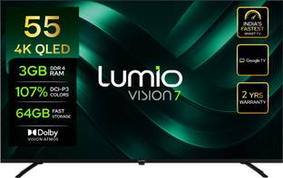 Lumio Vision 7 139 cm (55 inch) QLED Ultra HD (4K) Smart Google TV 2026 Edition with 4K HDR Dolby Visi...