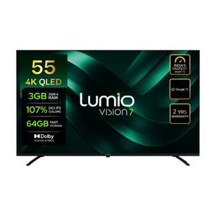 Lumio Vision 7 139 cm (55 inch) QLED Ultra HD (4K) Smart Google TV 2026 Edition with 4K HDR Dolby Visi...