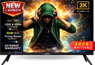 Uniboom ULTIMA 60 cm (24 inch) HD Ready LED TV with 30W Frameless Edition- Aura Vision+ Display - Moni...