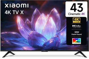 XIAOMI X Series 108 cm (43 inch) Ultra HD (4K) LED Smart Google TV with Dolby Vision | HDR 10 | 30W Do...