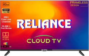 Reliance Cloud OS 108 cm (43 inch) Full HD LED Smart Android TV 2026 Edition with 250+ Live TV Channl ...