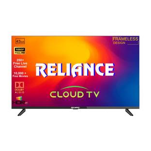 Reliance Cloud OS 108 cm (43 inch) Full HD LED Smart Android TV 2026 Edition with 250+ Live TV Channl ...