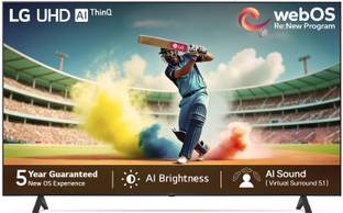 LG UR7500 164 cm (65 inch) Ultra HD (4K) LED Smart WebOS TV with Alpha5 AI Processor 4K Gen6, AI Picture Pro, 4K Upscaling, 60 Hz Refresh Rate, Game Optimizer, Magic Remote Capability, 5-Year Guaranteed with New OS Experience