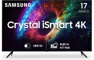 Samsung Crystal 4K iSmart Series 138 cm (55 inch) Ultra HD (4K) LED Smart Tizen TV with Crystal Processor 4K | PurColor | One Billion Color | HDR 10+ Support | TV Key | Triple Protection | ConnectShare| SmartThings App Support | Knox Security
