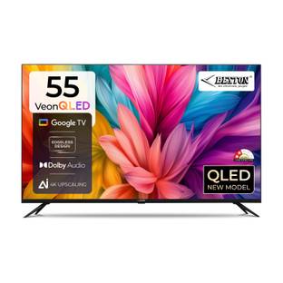 BESTON 140 cm (55 inch) QLED Ultra HD (4K) Smart Google TV