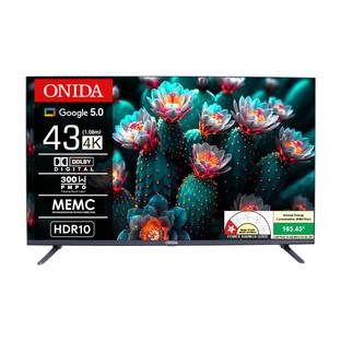 ONIDA Nex G 108 cm (43 inch) Ultra HD (4K) LED Smart Google TV with Dolby Digital & MEMC