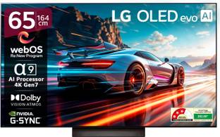 LG AI TV OLED evo C4 164 cm (65 inch) OLED Ultra HD (4K) Smart WebOS TV 2025 Edition with Alpha 9 AI P...