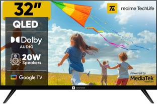 realme TechLife 80 cm (32 inch) QLED HD Ready Smart Google TV 2026 Edition