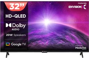 MOTOROLA 80 cm (32 inch) QLED HD Ready Smart Google TV 2025 Edition with Dolby Audio