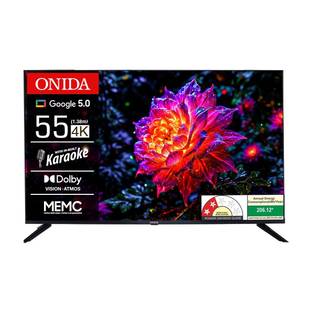 ONIDA Karaoke Series 139 cm (55 inch) Ultra HD (4K) LED Smart Google TV with Google 5.0, MEMC