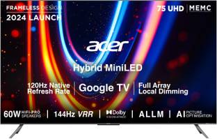 Acer 189 cm (75 inch) Ultra HD (4K) Mini LED Smart Google TV